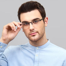 Load image into Gallery viewer, Black Rectangle Half Rim Unisex Eyeglasses by Lenskart Air Online-126340