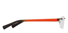 Load image into Gallery viewer, Brown Rectangle Rimless Unisex Eyeglasses by Lenskart Air Online-126343