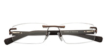 Load image into Gallery viewer, Brown Rectangle Rimless Unisex Eyeglasses by Lenskart Air Online-126343