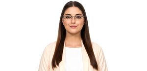 Black Rectangle Rimless Unisex Eyeglasses by Lenskart Air Online-126348