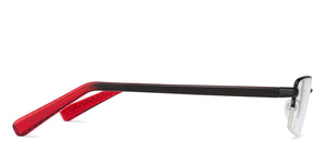 Black Rectangle Half Rim Unisex Eyeglasses by Lenskart Air Online-126361
