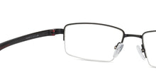 Load image into Gallery viewer, Black Rectangle Half Rim Unisex Eyeglasses by Lenskart Air Online-126361