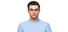 Load image into Gallery viewer, Black Rectangle Half Rim Unisex Eyeglasses by Lenskart Air Online-126365