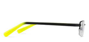Black Rectangle Half Rim Unisex Eyeglasses by Lenskart Air Online-126365