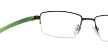 Load image into Gallery viewer, Black Rectangle Half Rim Unisex Eyeglasses by Lenskart Air Online-126365