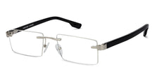 Load image into Gallery viewer, Silver Rectangle Rimless Unisex Eyeglasses by Vincent Chase Online-126390