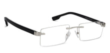 Load image into Gallery viewer, Silver Rectangle Rimless Unisex Eyeglasses by Vincent Chase Online-126390