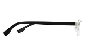 Silver Rectangle Rimless Unisex Eyeglasses by Vincent Chase Online-126390