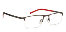 Load image into Gallery viewer, Gunmetal Rectangle Half Rim Unisex Eyeglasses by Vincent Chase Online-126397