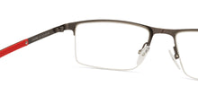 Load image into Gallery viewer, Gunmetal Rectangle Half Rim Unisex Eyeglasses by Vincent Chase Online-126397