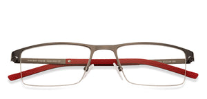 Gunmetal Rectangle Half Rim Unisex Eyeglasses by Vincent Chase Online-126397