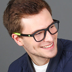 Grey Wayfarer Full Rim Unisex Eyeglasses by Lenskart Air Online-126426