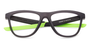 Grey Wayfarer Full Rim Unisex Eyeglasses by Lenskart Air Online-126426