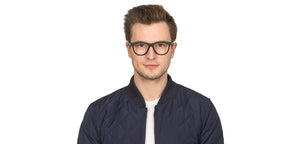 Black Wayfarer Full Rim Unisex Eyeglasses by Lenskart Air Online-126427