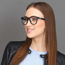 Load image into Gallery viewer, Black Wayfarer Full Rim Unisex Eyeglasses by Lenskart Air Online-126427