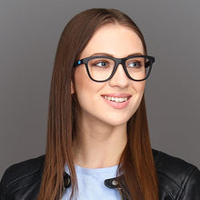 Load image into Gallery viewer, Black Wayfarer Full Rim Unisex Eyeglasses by Lenskart Air Online-126427