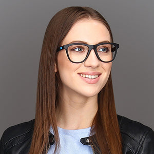 Black Wayfarer Full Rim Unisex Eyeglasses by Lenskart Air Online-126427
