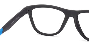 Black Wayfarer Full Rim Unisex Eyeglasses by Lenskart Air Online-126427