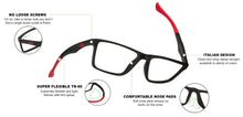 Load image into Gallery viewer, Black Rectangle Full Rim Unisex Eyeglasses by Lenskart Air Online-126428
