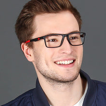 Load image into Gallery viewer, Black Rectangle Full Rim Unisex Eyeglasses by Lenskart Air Online-126428
