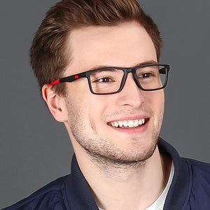 Black Rectangle Full Rim Unisex Eyeglasses by Lenskart Air Online-126428