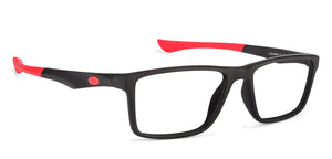 Black Rectangle Full Rim Unisex Eyeglasses by Lenskart Air Online-126428