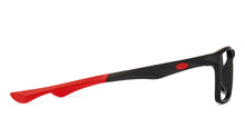 Load image into Gallery viewer, Black Rectangle Full Rim Unisex Eyeglasses by Lenskart Air Online-126428