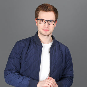 Blue Rectangle Full Rim Unisex Eyeglasses by Lenskart Air Online-126430