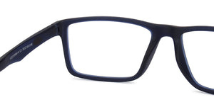 Blue Rectangle Full Rim Unisex Eyeglasses by Lenskart Air Online-126430