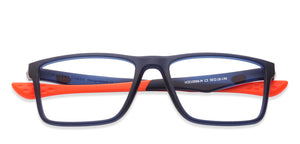 Blue Rectangle Full Rim Unisex Eyeglasses by Lenskart Air Online-126430