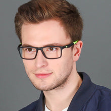 Load image into Gallery viewer, Black Rectangle Full Rim Unisex Eyeglasses by Lenskart Air Online-126431