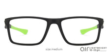 Load image into Gallery viewer, Black Rectangle Full Rim Unisex Eyeglasses by Lenskart Air Online-126431