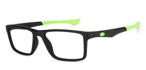 Black Rectangle Full Rim Unisex Eyeglasses by Lenskart Air Online-126431