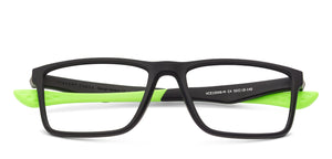 Black Rectangle Full Rim Unisex Eyeglasses by Lenskart Air Online-126431