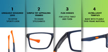 Load image into Gallery viewer, Blue Rectangle Full Rim Unisex Eyeglasses by Lenskart Air Online-126435
