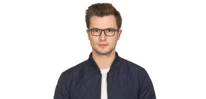 Blue Rectangle Full Rim Unisex Eyeglasses by Lenskart Air Online-126435