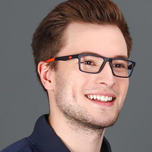 Load image into Gallery viewer, Blue Rectangle Full Rim Unisex Eyeglasses by Lenskart Air Online-126435