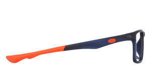 Blue Rectangle Full Rim Unisex Eyeglasses by Lenskart Air Online-126435