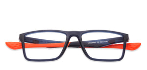 Blue Rectangle Full Rim Unisex Eyeglasses by Lenskart Air Online-126435