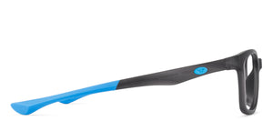 Grey Rectangle Full Rim Unisex Eyeglasses by Lenskart Air Online-126441