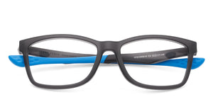 Grey Rectangle Full Rim Unisex Eyeglasses by Lenskart Air Online-126441