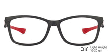 Load image into Gallery viewer, Black Rectangle Full Rim Unisex Eyeglasses by Lenskart Air Online-126443