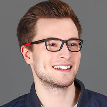 Load image into Gallery viewer, Black Rectangle Full Rim Unisex Eyeglasses by Lenskart Air Online-126443