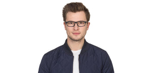 Blue Rectangle Full Rim Unisex Eyeglasses by Lenskart Air Online-126449