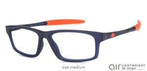 Blue Rectangle Full Rim Unisex Eyeglasses by Lenskart Air Online-126449