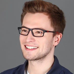Black Rectangle Full Rim Unisex Eyeglasses by Lenskart Air Online-126453