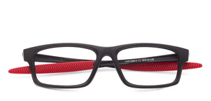 Black Rectangle Full Rim Unisex Eyeglasses by Lenskart Air Online-126453