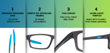 Load image into Gallery viewer, Grey Rectangle Full Rim Unisex Eyeglasses by Lenskart Air Online-126457