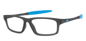 Grey Rectangle Full Rim Unisex Eyeglasses by Lenskart Air Online-126457