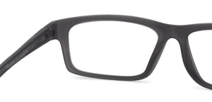 Grey Rectangle Full Rim Unisex Eyeglasses by Lenskart Air Online-126457